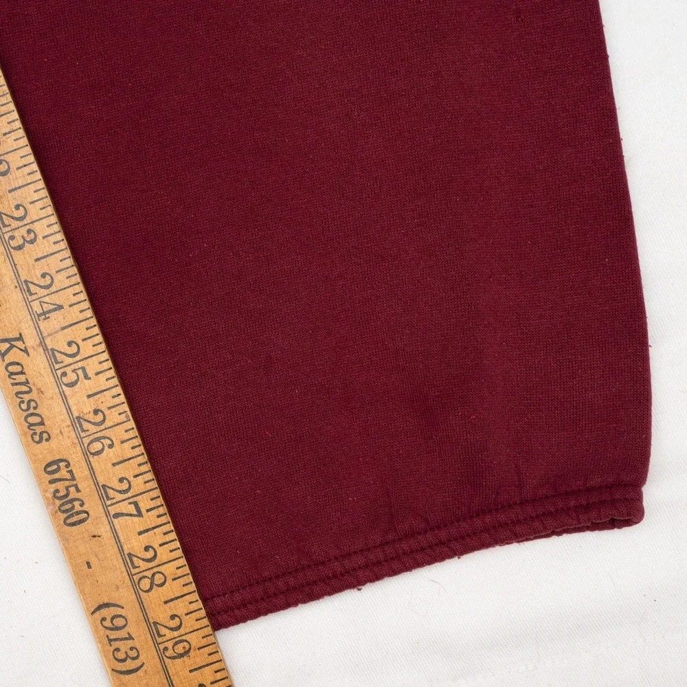 Vintage 70s 80s Nike Jogger Sweatpants‎ Maroon Mens 34x29 Grey Swoosh Logo